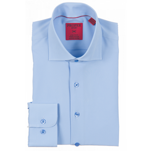 Proper Sport Powder Blue Stretch Dress Shirt