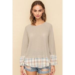 Ruffle Sleeve Olive Knit