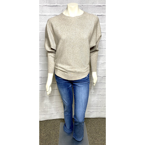 Taupe Scoop Bottom Dolman