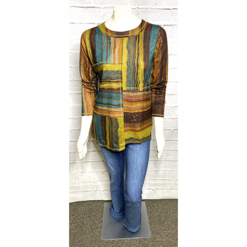 Multi Color Cognac Knit