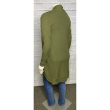 Load image into Gallery viewer, Lightweight Ribbed Olive Cardigan