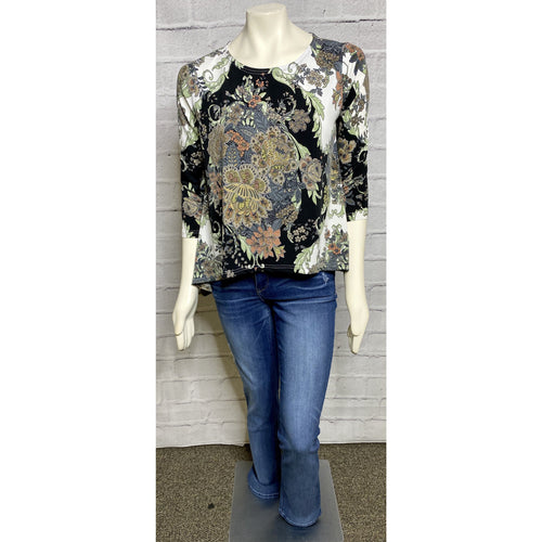 Charlie B Printed Shark Tail Dolman