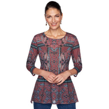Load image into Gallery viewer, Paisley Kaleidoscope Print Top