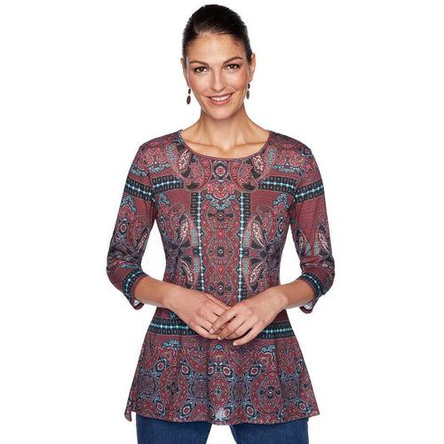 Paisley Kaleidoscope Print Top