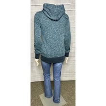 Load image into Gallery viewer, Cowl Neck Space Dye Teal Top
