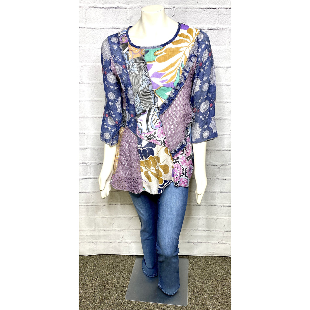 Multi Patterned Tunic