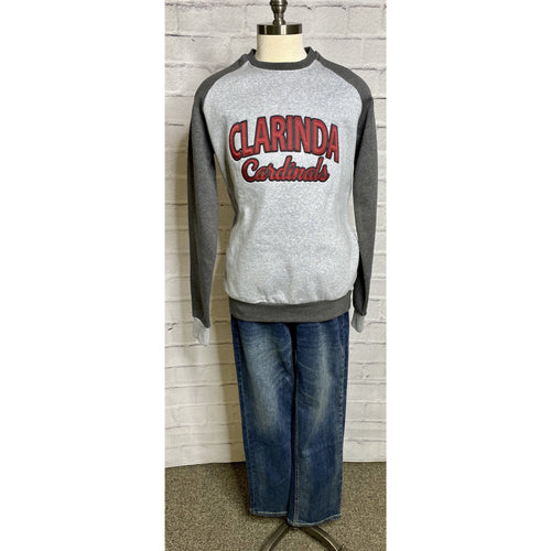 Embroidered Clarinda Crew Sweatshirt