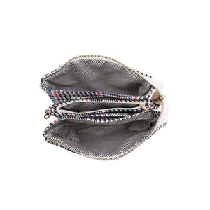 Riley Plaid 3 Compartment Crossbody/Wristlet