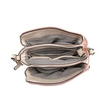 Load image into Gallery viewer, Black Three Compartment Crossbody