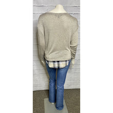 Load image into Gallery viewer, Side Tie Layer Taupe Blouse