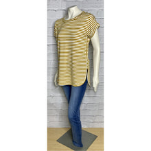 Load image into Gallery viewer, Striped Split Side Mustard Knit