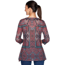 Load image into Gallery viewer, Paisley Kaleidoscope Print Top