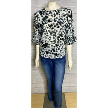 Load image into Gallery viewer, Ruffle Sleeve Animal Print Blouse