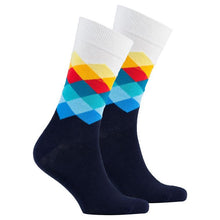Load image into Gallery viewer, Men&#39;s Marine Diamond Socks