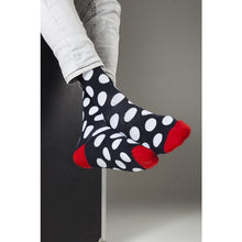 Load image into Gallery viewer, Men&#39;s Ruby Marine Dot Socks