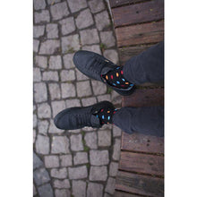 Load image into Gallery viewer, Men&#39;s Black Sky Dot Socks
