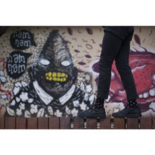 Load image into Gallery viewer, Men&#39;s Black Sky Dot Socks