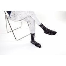 Load image into Gallery viewer, Men&#39;s Solid Black Dot Socks