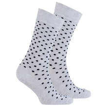 Load image into Gallery viewer, Men&#39;s Solid Grey Dot Socks