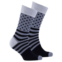 Load image into Gallery viewer, Men&#39;s Stone Dot Stripe Socks