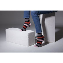 Load image into Gallery viewer, Men&#39;s Red Blush Stripe Socks